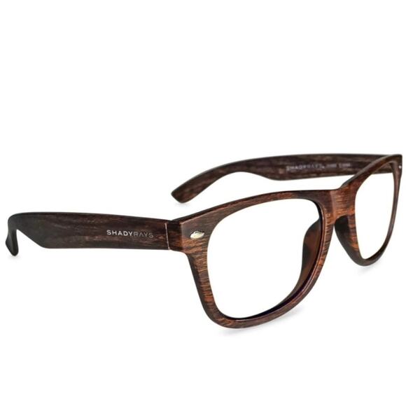 SHADYRAYS Classic Timber in Deep Timber Wood Grain Blue Light Glasses - Picture 13 of 14